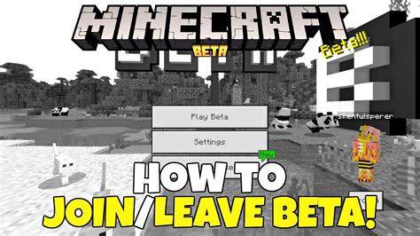 How to join the betas for Minecraft: Bedrock Edition.